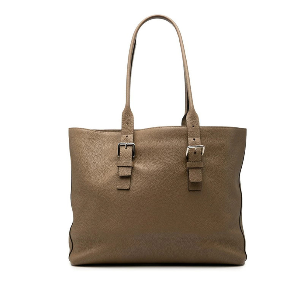 Louis Vuitton Cabas Voyage Tote Bag Shoulder Brown Taurillon Leather